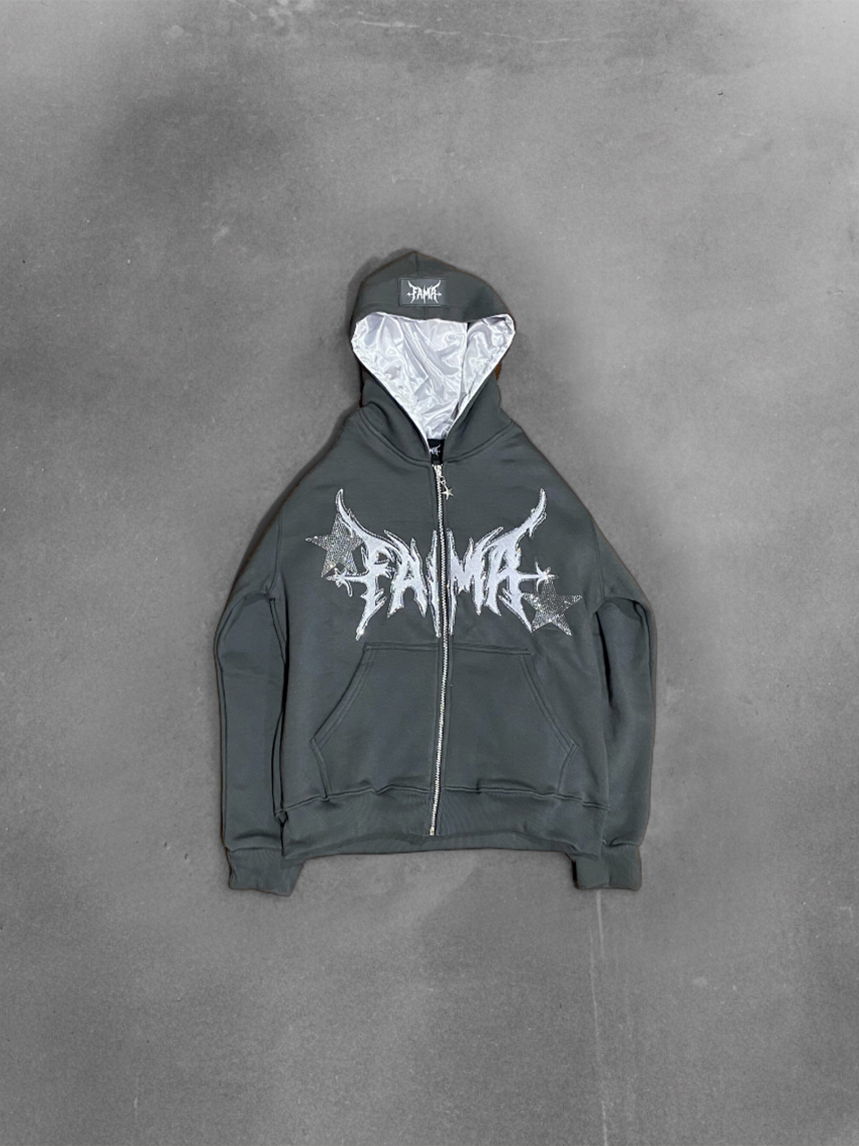 Fama Zip-up "Ash"