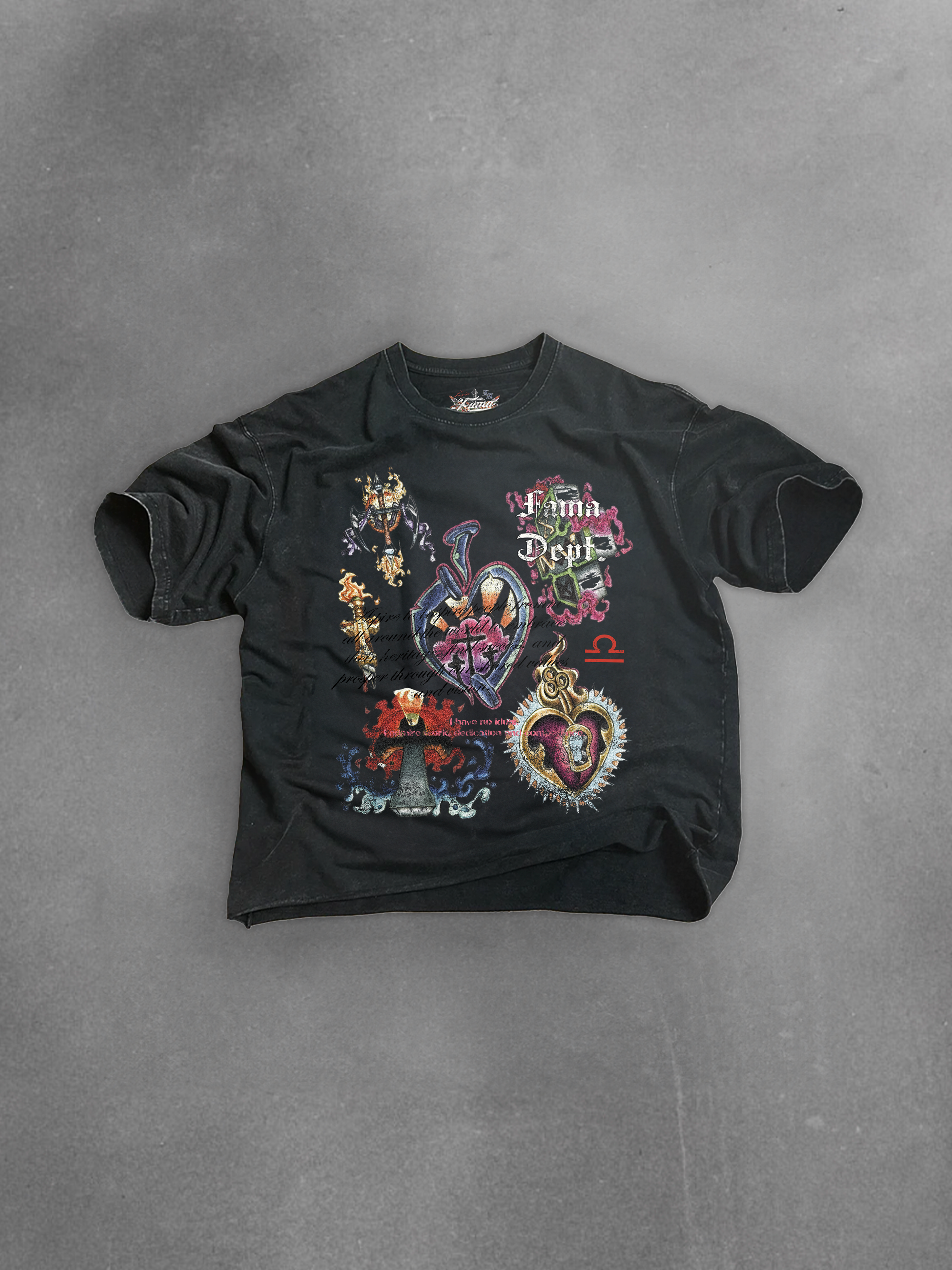 SACRED HEART TEE (BLK)